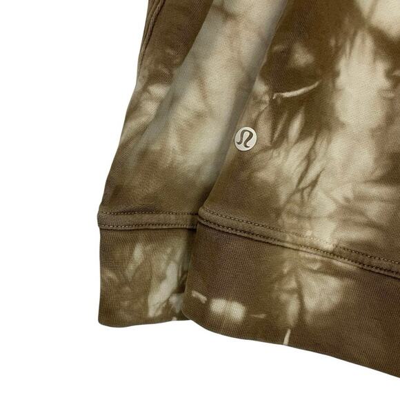 Lululemon Athletica Brown & Cream Tie Dye Hoodie Sweatshirt - Picture 6 of 6